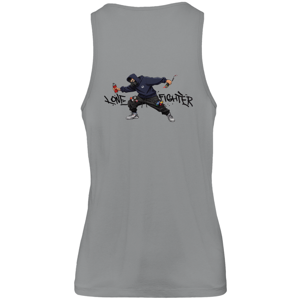 Herren Premium Tank Top Spray Alone, Fight Alone