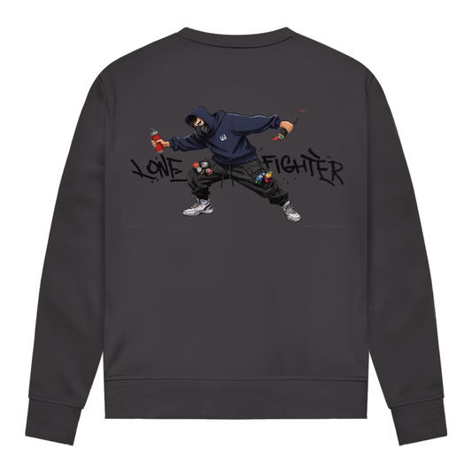 Damen Sweatshirt Spray Alone, Fight Alone