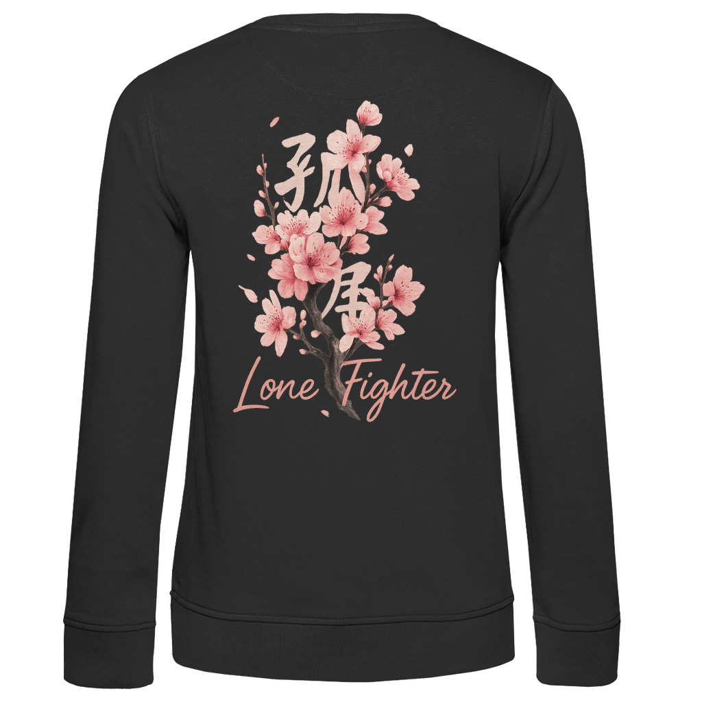 Damen Premium Bio Sweatshirt Cherry Blossom