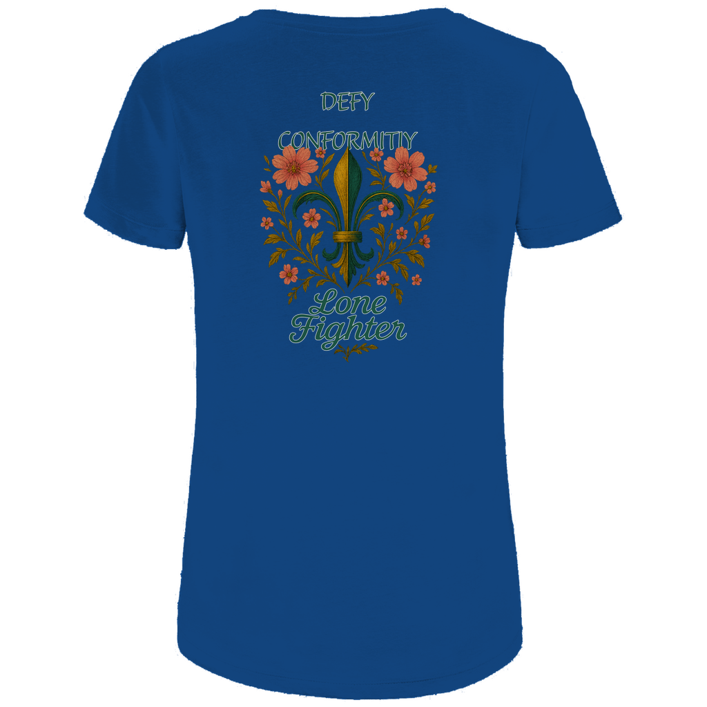 Damen Premium Bio T-Shirt Fleur de lis