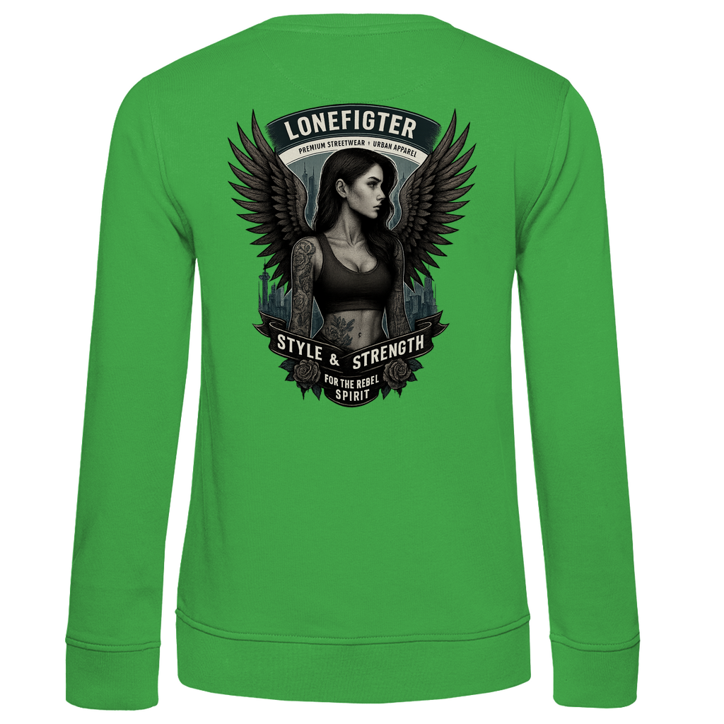 Damen Premium Bio Sweatshirt Warrior Soul