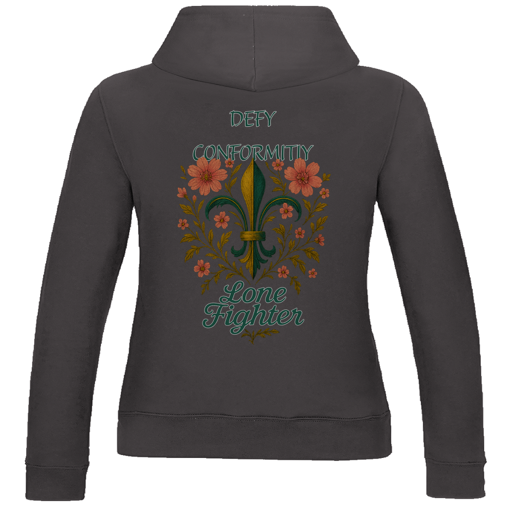 Damen Hoodie Fleur de lis