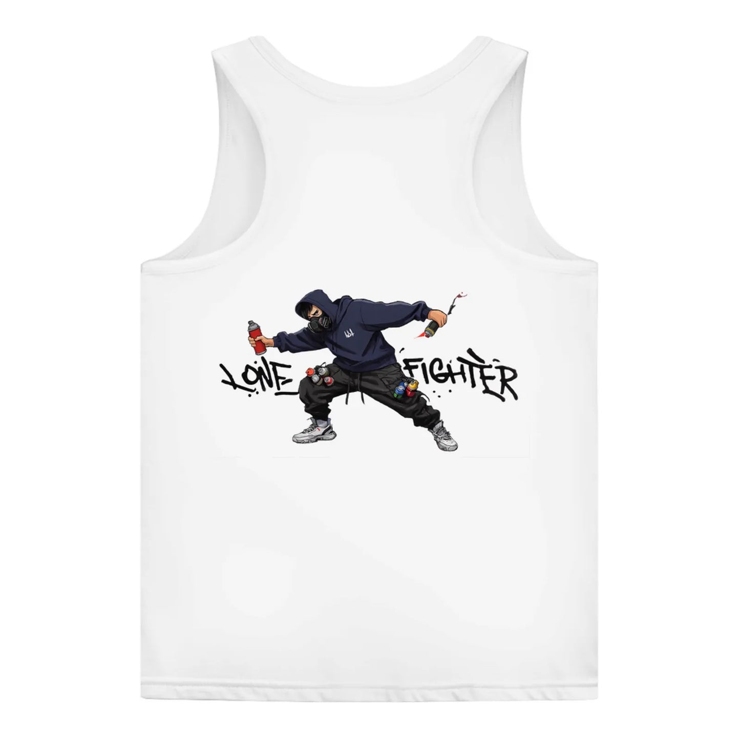 Damen Basic Tank Top Spray Alone, Fight Alone