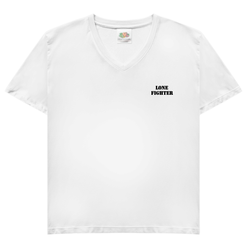 Damen Basic V-Neck T-Shirt Determination