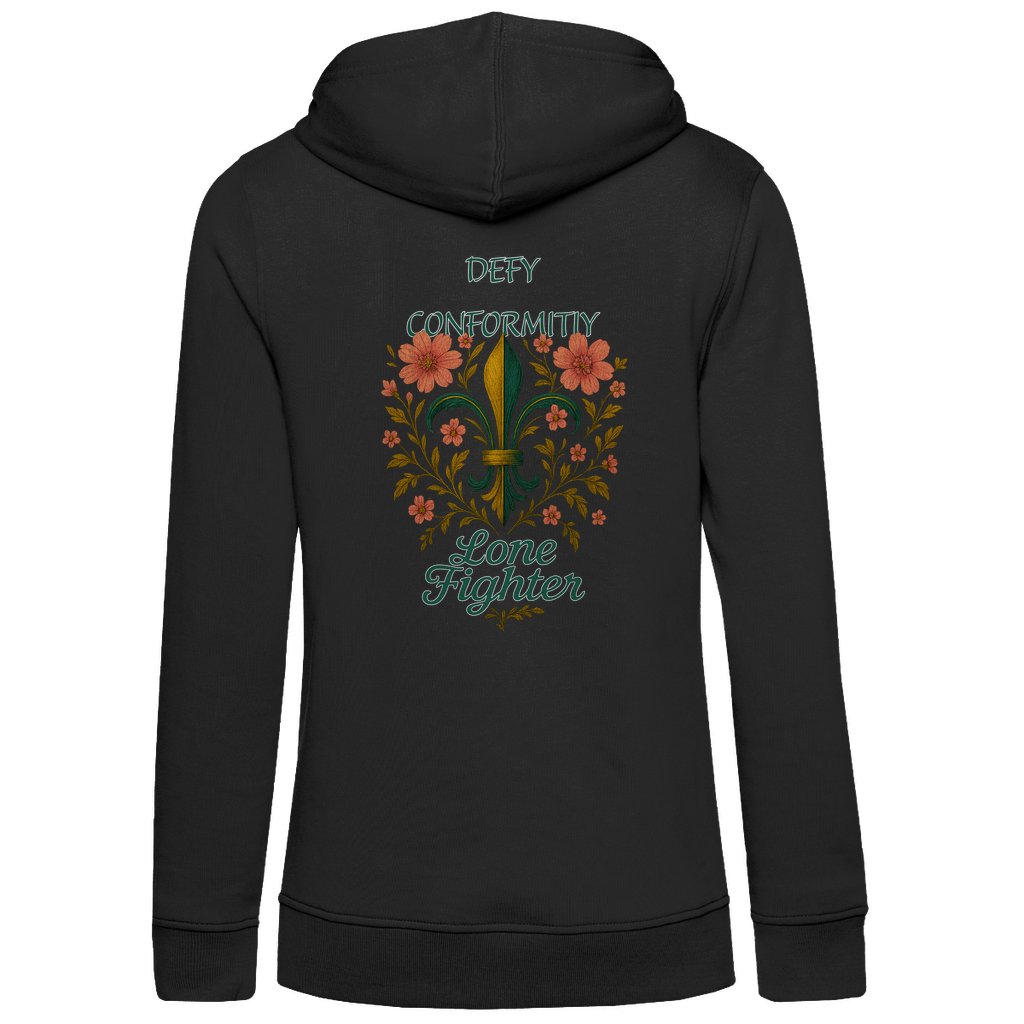 Damen Premium Bio Hoodie Fleur de lis