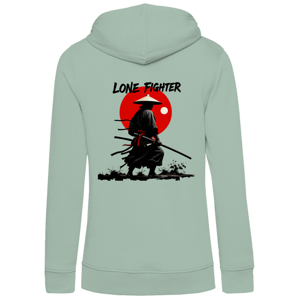 Damen Premium Bio Hoodie Shadow of Bushido