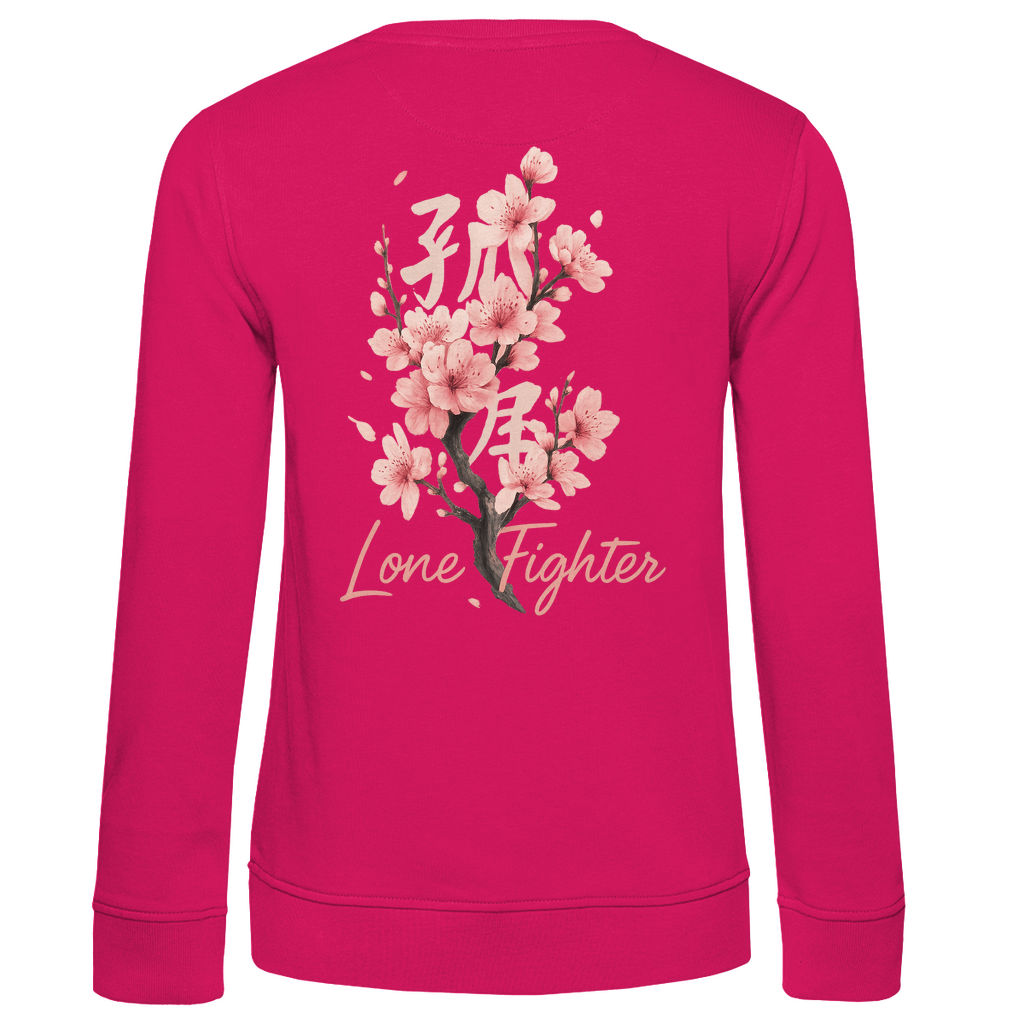 Damen Premium Bio Sweatshirt Cherry Blossom
