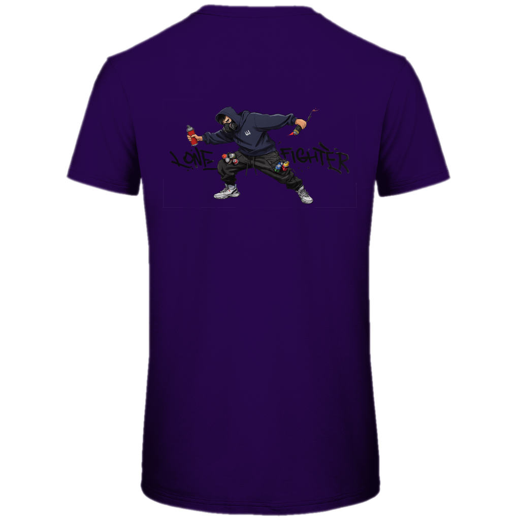 Herren Premium Bio T-Shirt Spray Alone, Fight Alone