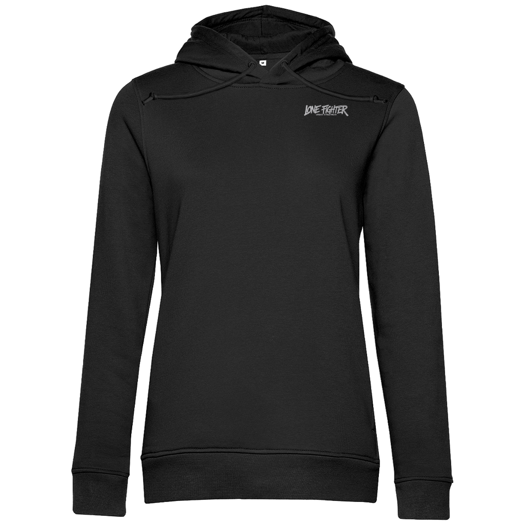 Damen Premium Bio Hoodie Spray Alone, Fight Alone