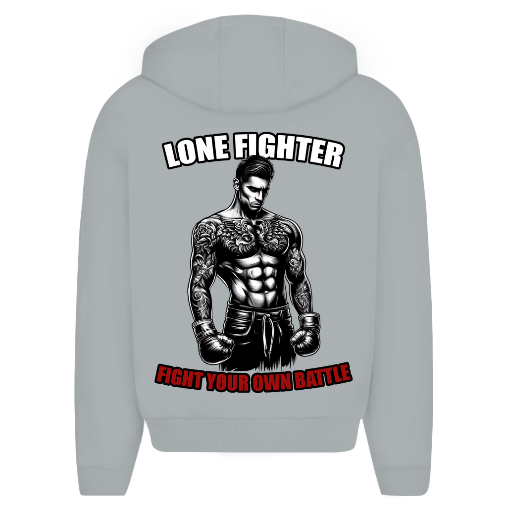 Herren Oversize Zipper Hoodie Determination
