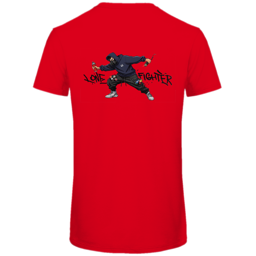 Herren Premium Bio T-Shirt Spray Alone, Fight Alone