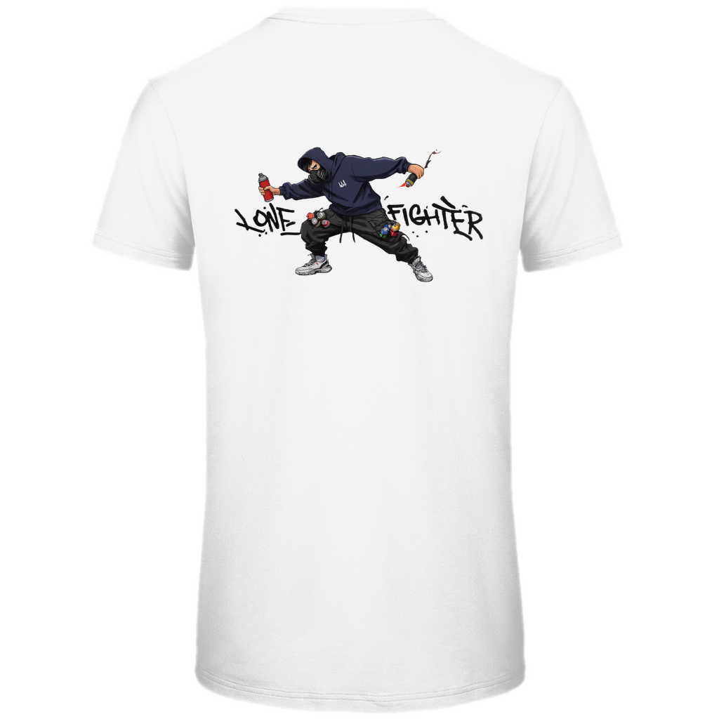 Herren Premium Bio T-Shirt Spray Alone, Fight Alone