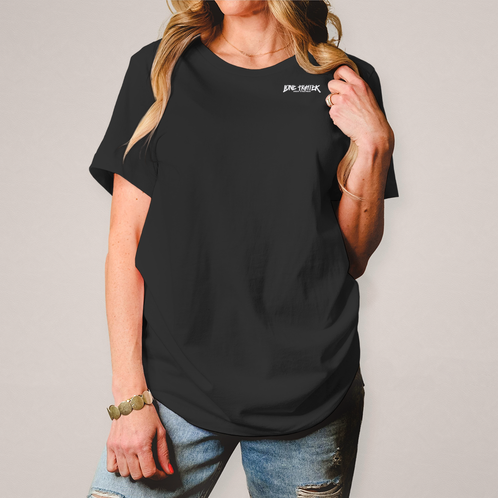 Damen T-Shirt Spray Alone, Fight Alone