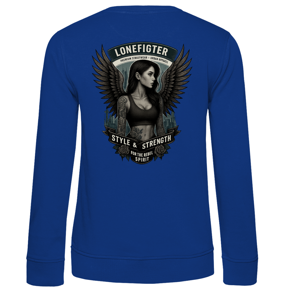 Damen Premium Bio Sweatshirt Warrior Soul