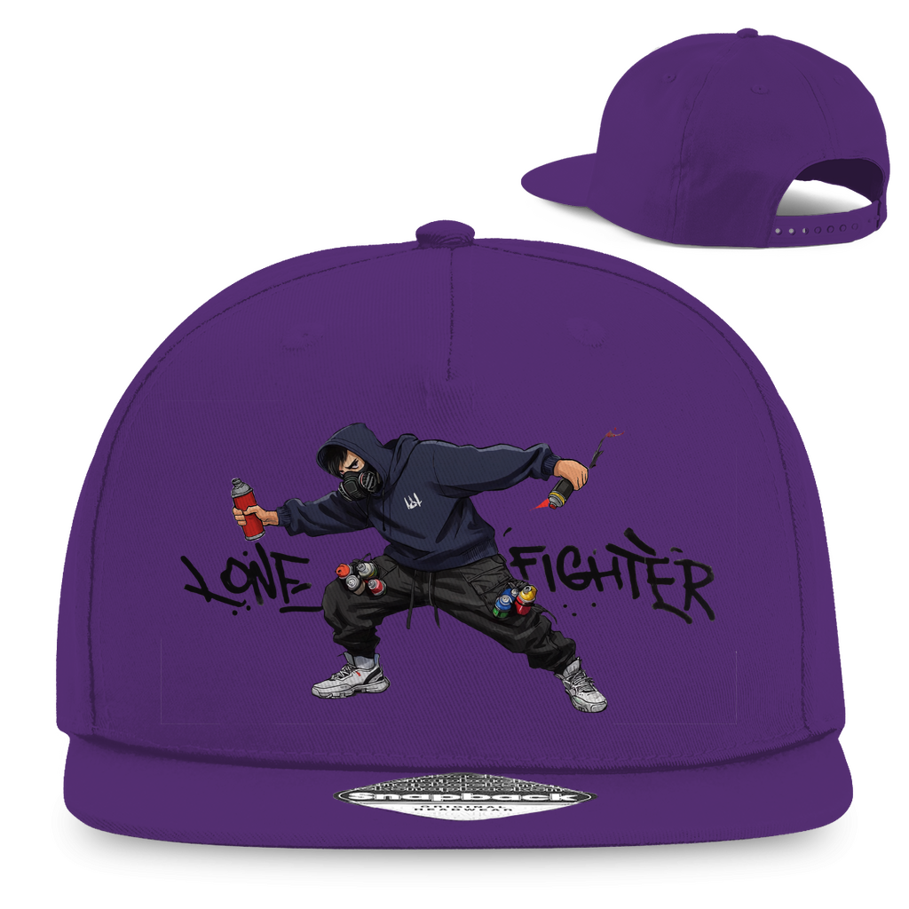 Snapback Rapper Cap Spray Alone, Fight Alone