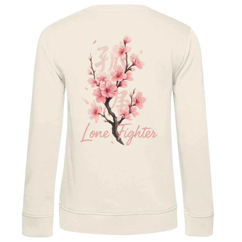 Damen Premium Bio Sweatshirt Cherry Blossom