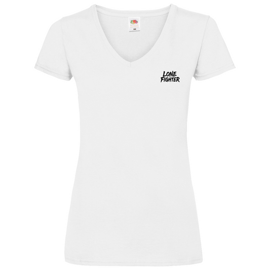 Damen Basic V-Neck T-Shirt Shadow of Bushido