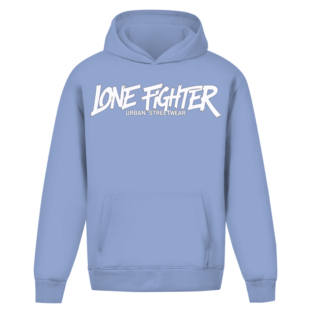 Oversize Hoodie Ohne Kordel Lone Fighter Graffiti