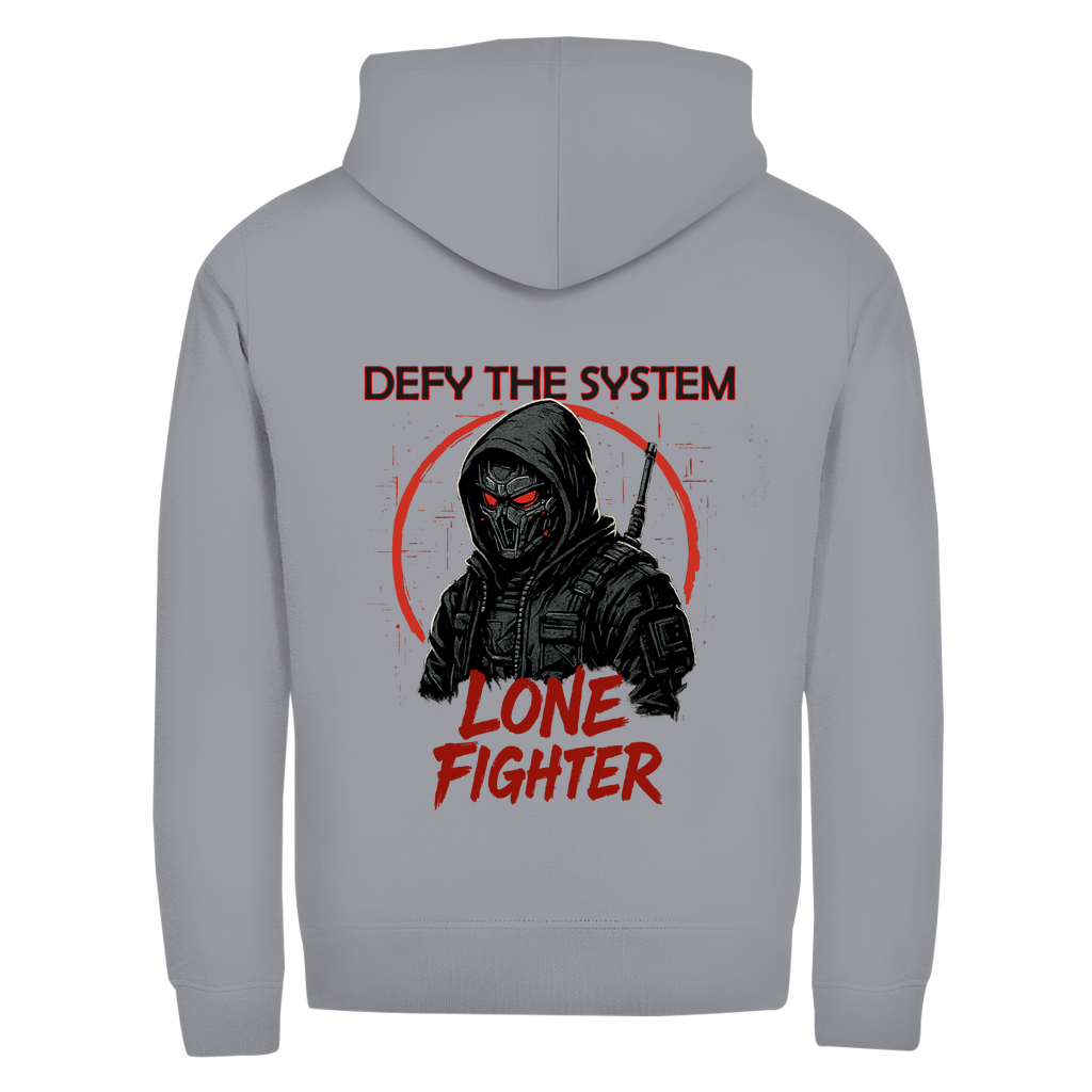 Herren Zipper Hoodie Defy the System