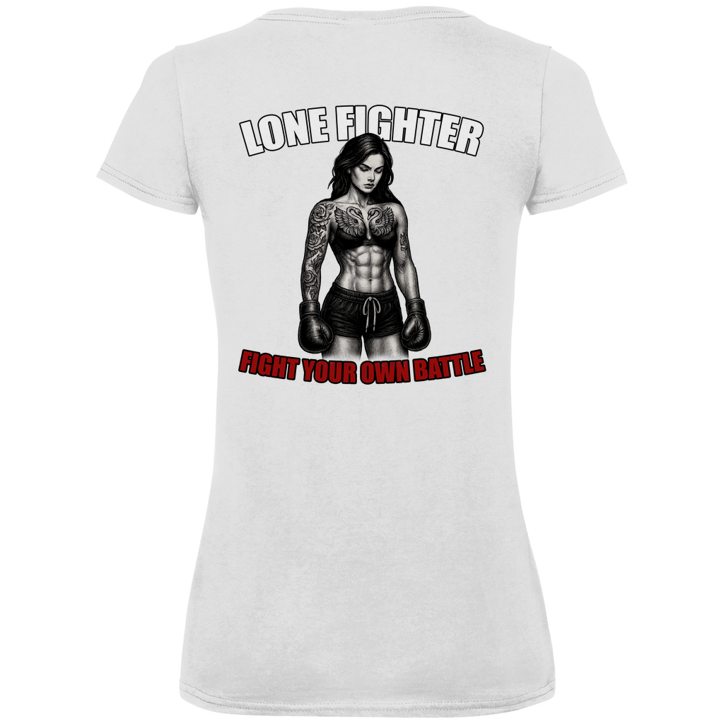 Damen Premium Bio V-Neck T-Shirt Determination