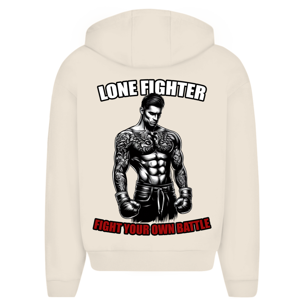 Herren Oversize Zipper Hoodie Determination