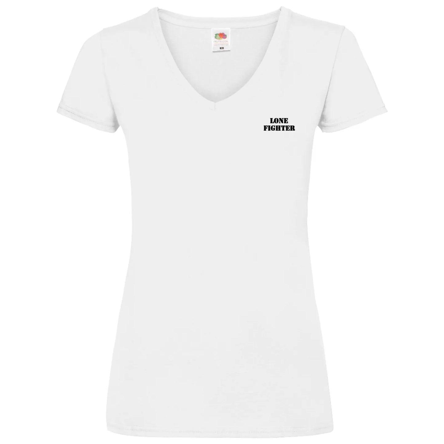 Damen Basic V-Neck T-Shirt Warrior Soul