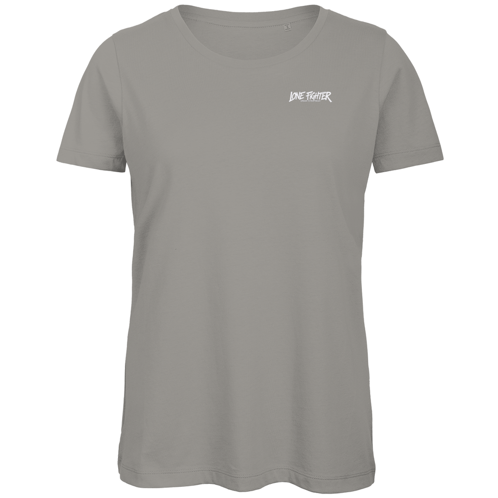 Damen Premium Bio T-Shirt Spray Alone, Fight Alone