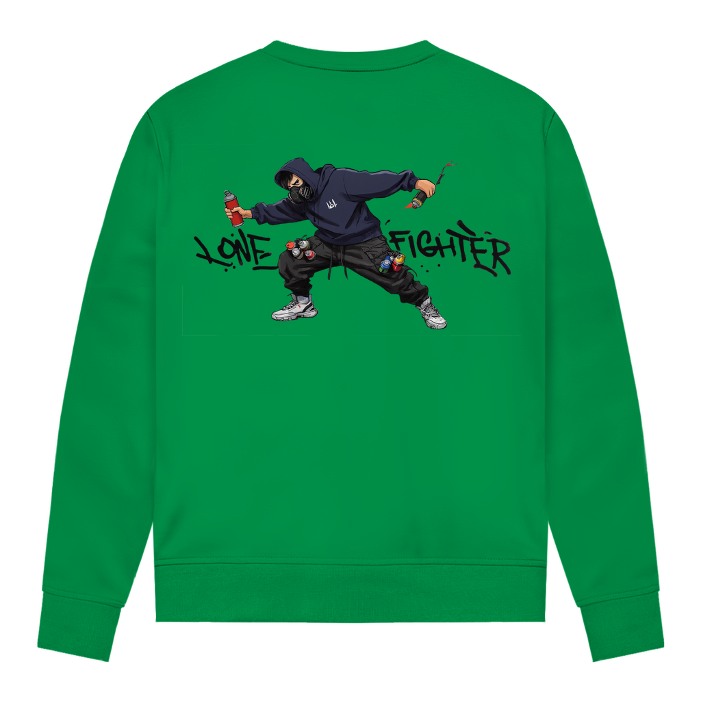 Damen Sweatshirt Spray Alone, Fight Alone