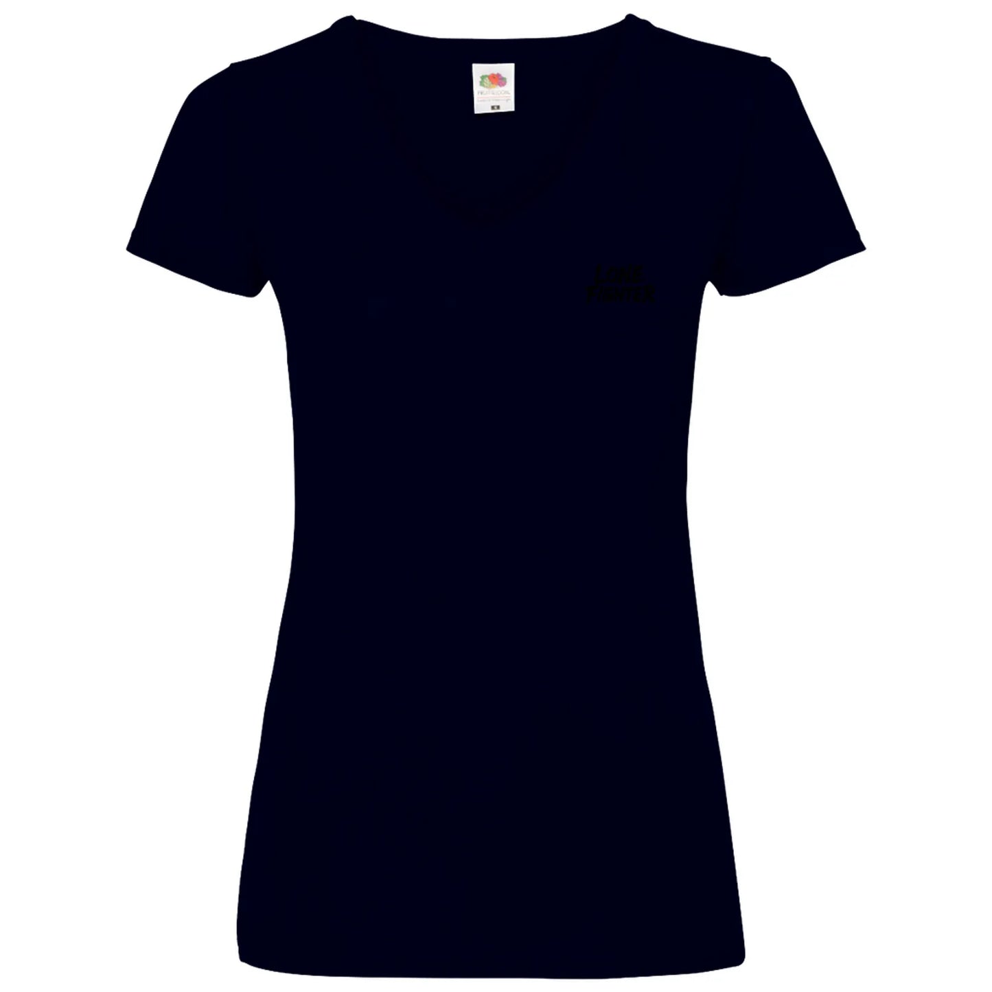Damen Basic V-Neck T-Shirt Sakura