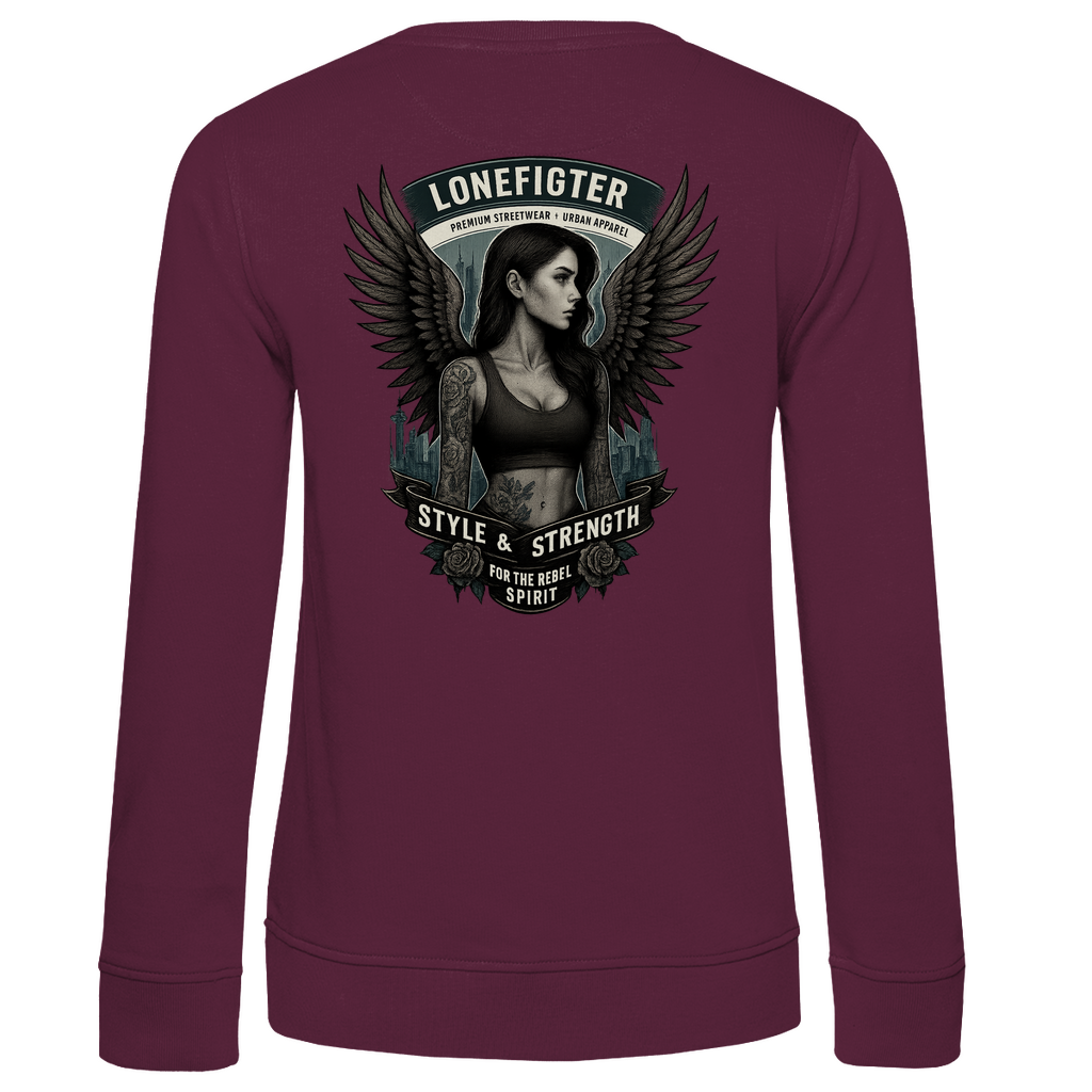 Damen Premium Bio Sweatshirt Warrior Soul