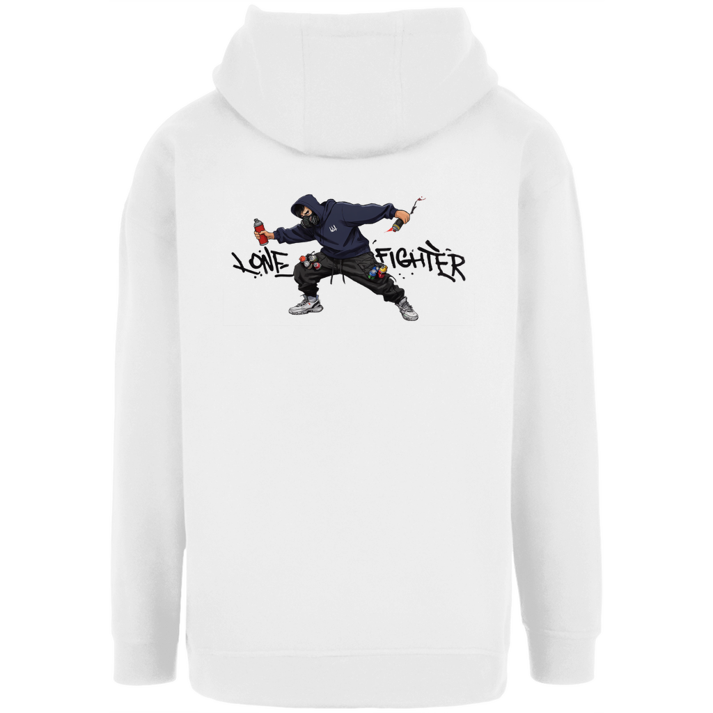 Unisex Oversize Hoodie Spray Alone, Fight Alone