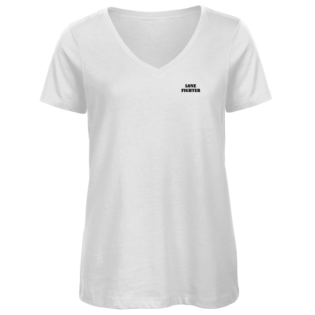 Damen Premium Bio V-Neck T-Shirt Wings of Resolve