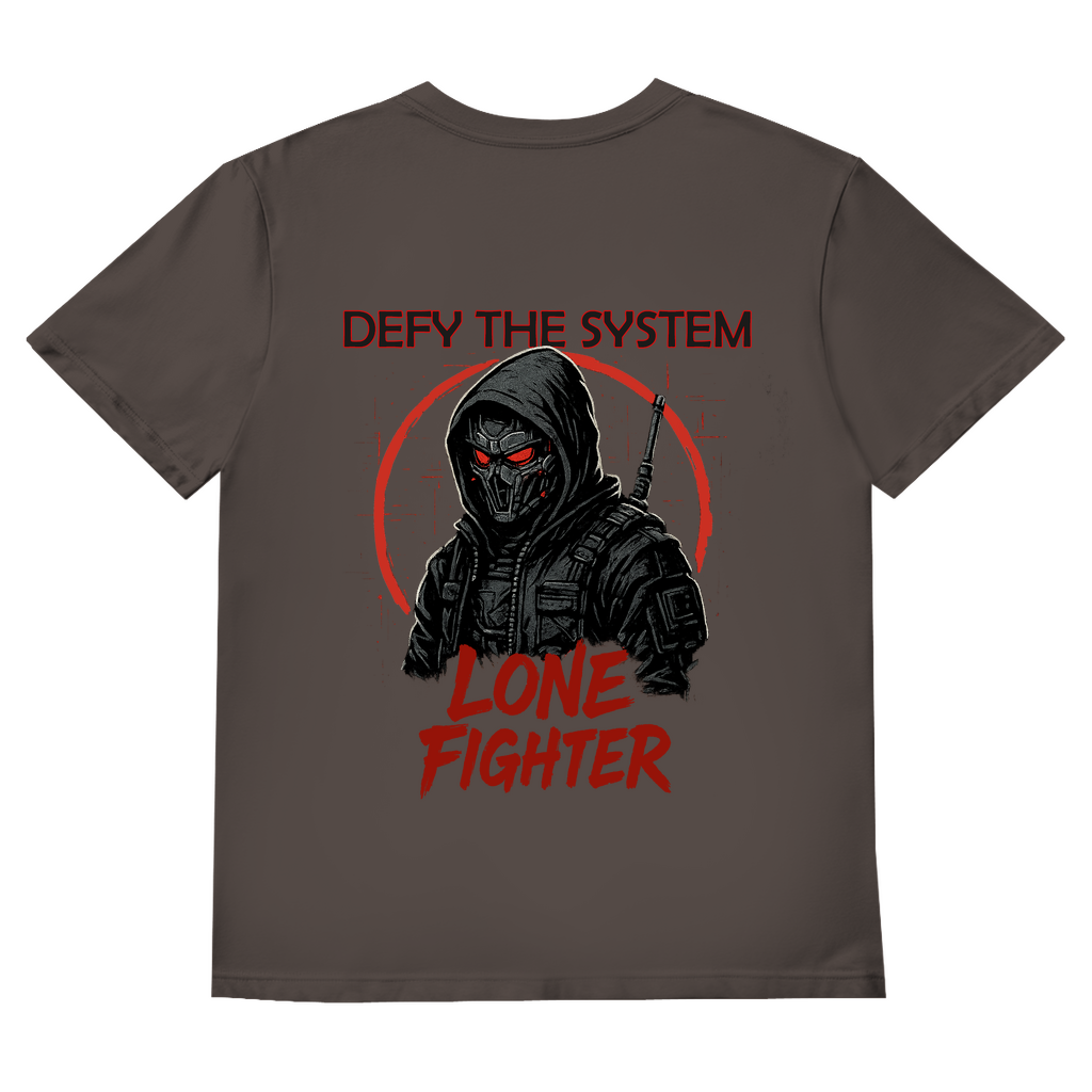 Herren Basic V-Neck T-Shirt Defy the System