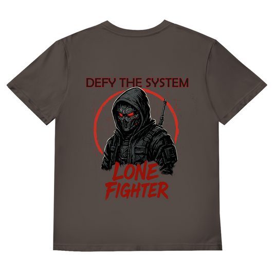 Herren Basic V-Neck T-Shirt Defy the System