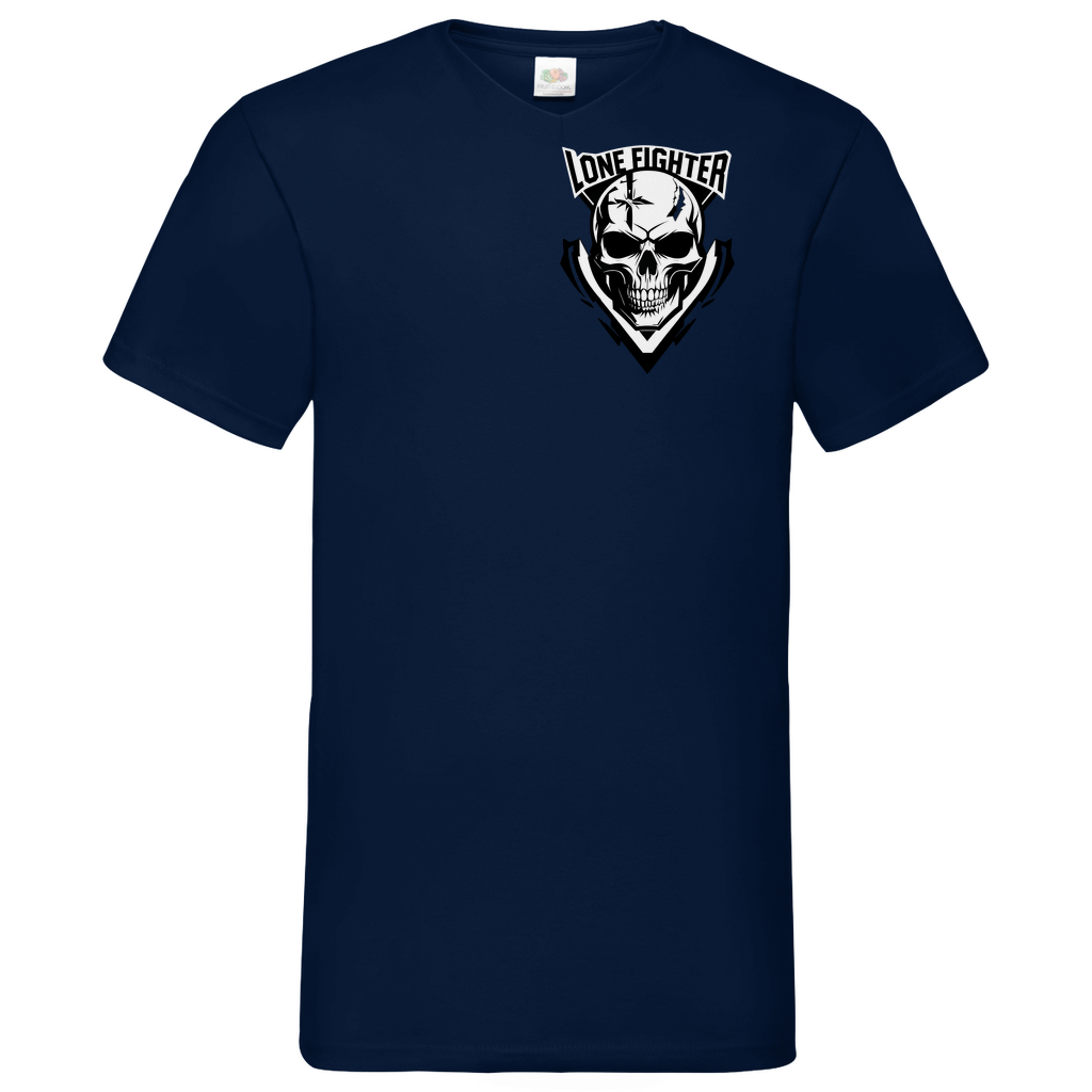 Herren Basic V-Neck T-Shirt Lone Reaper