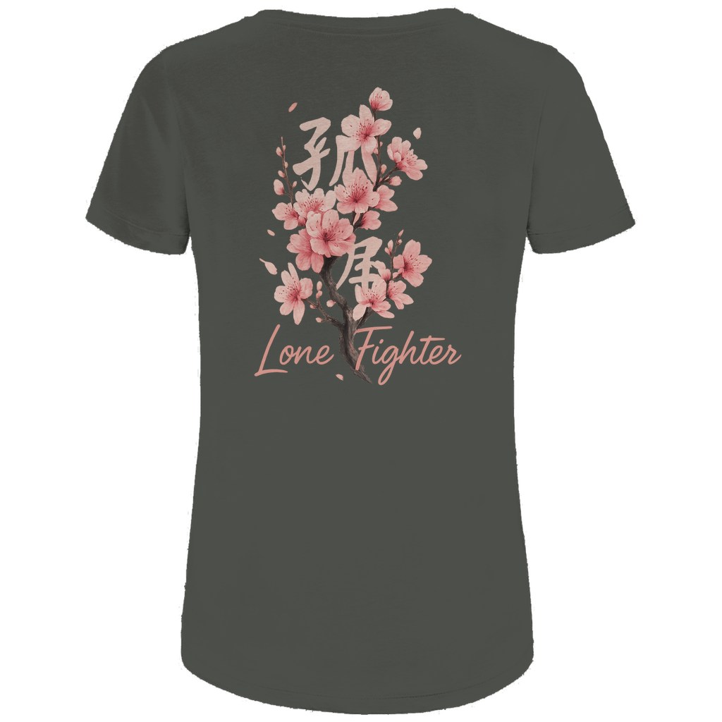 Damen Premium Bio T-Shirt Cherry Blossom