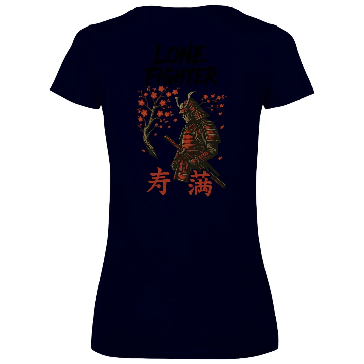 Damen Basic V-Neck T-Shirt Sakura