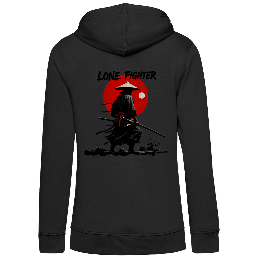 Damen Premium Bio Hoodie Shadow of Bushido