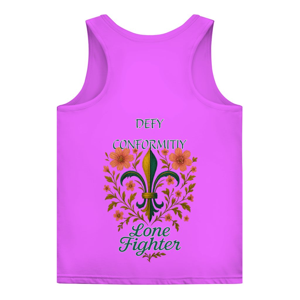 Damen Basic Tank Top Fleur de lis