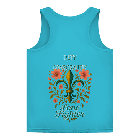 Damen Basic Tank Top Fleur de lis