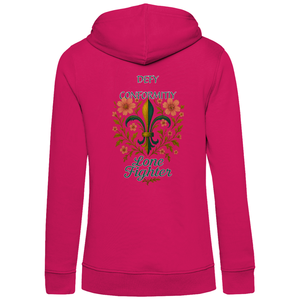 Damen Premium Bio Hoodie Fleur de lis
