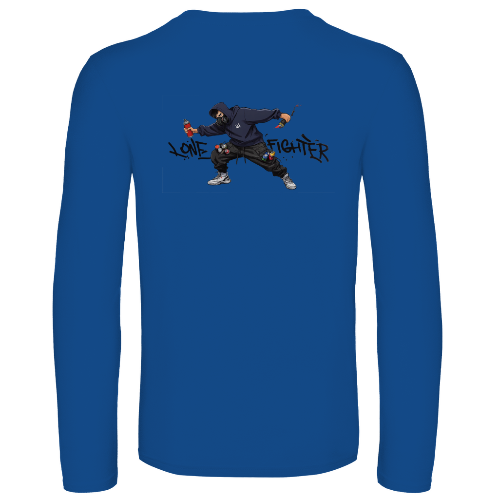 Unisex Langarmshirt Spray Alone, Fight Alone
