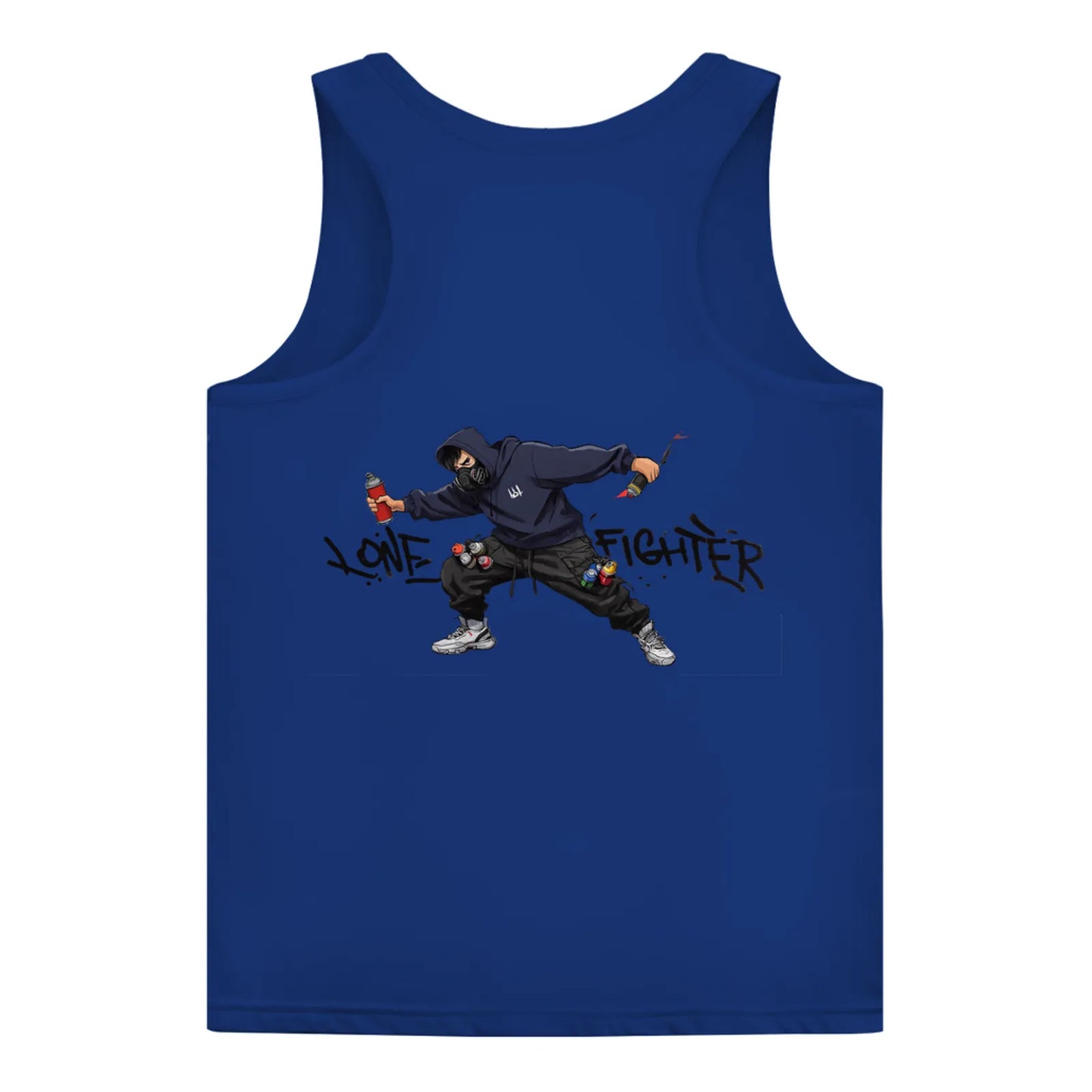 Damen Basic Tank Top Spray Alone, Fight Alone
