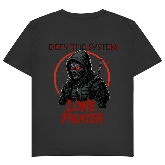 Damen Basic V-Neck T-Shirt Defy the System