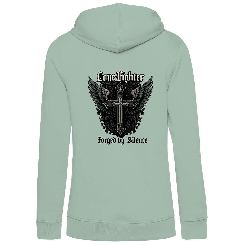 Damen Premium Bio Hoodie Wings of Resolve