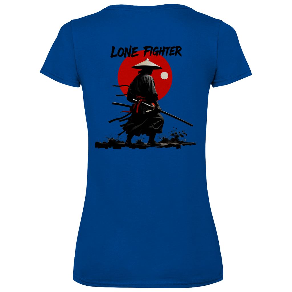 Damen Basic V-Neck T-Shirt Shadow of Bushido