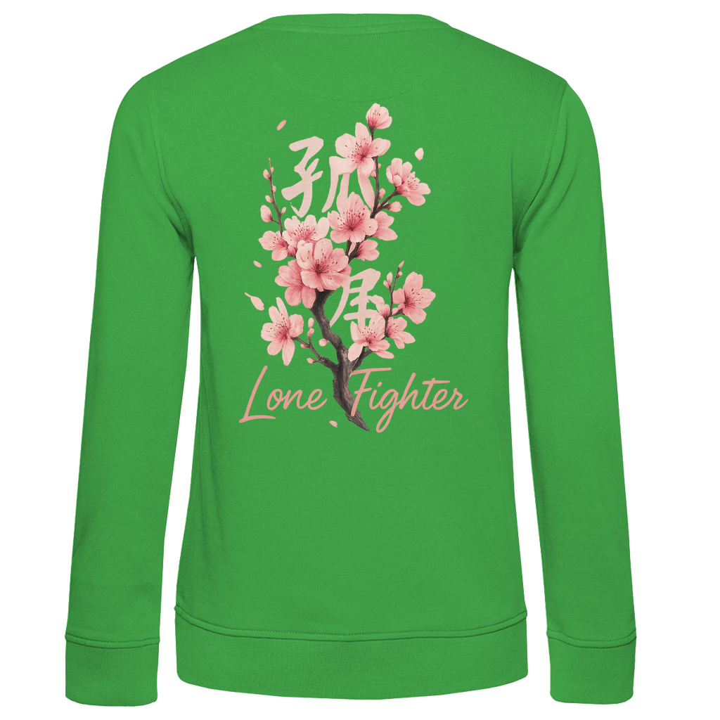 Damen Premium Bio Sweatshirt Cherry Blossom