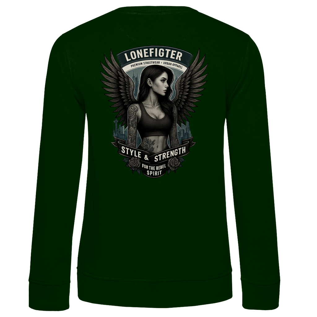 Damen Premium Bio Sweatshirt Warrior Soul