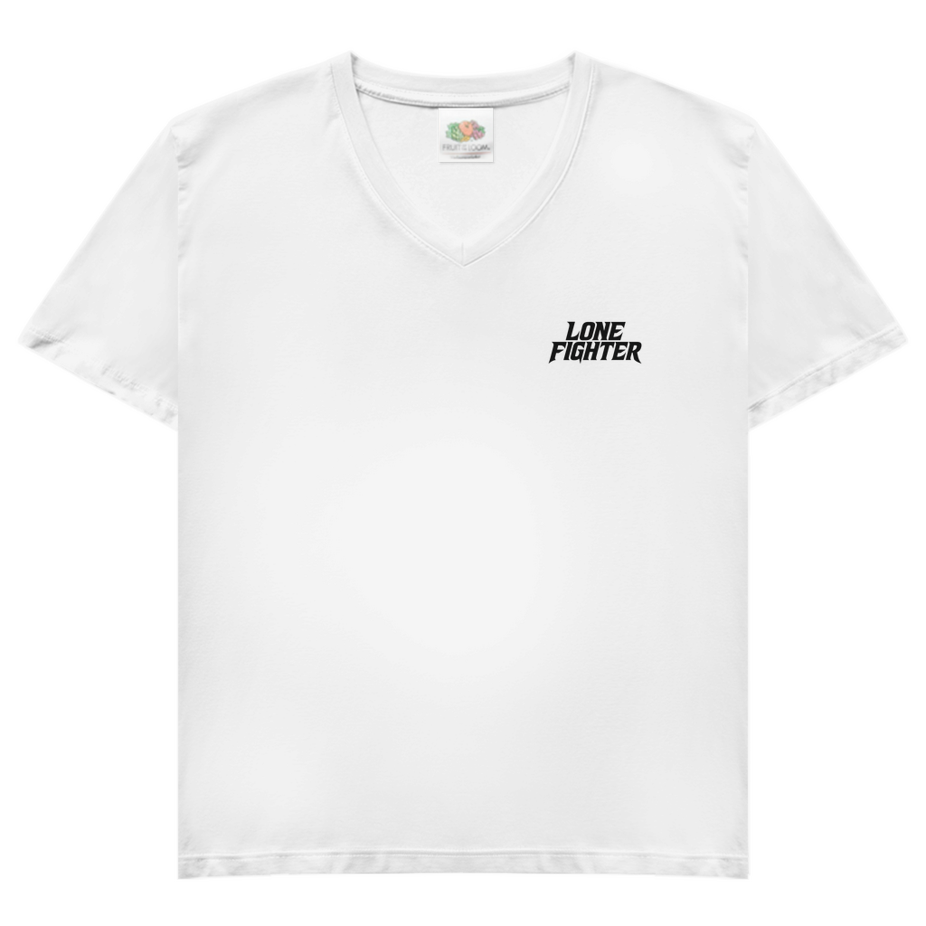 Damen Basic V-Neck T-Shirt Silent End