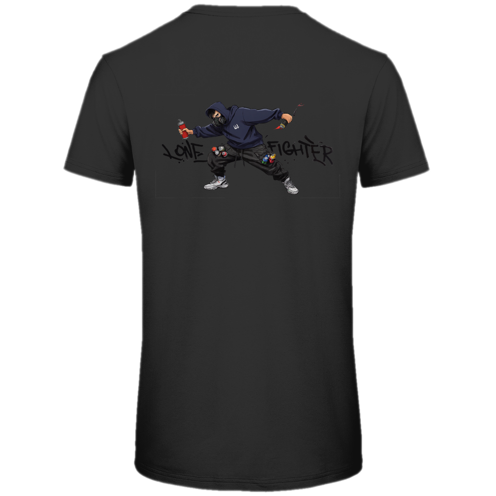 Herren Premium Bio T-Shirt Spray Alone, Fight Alone